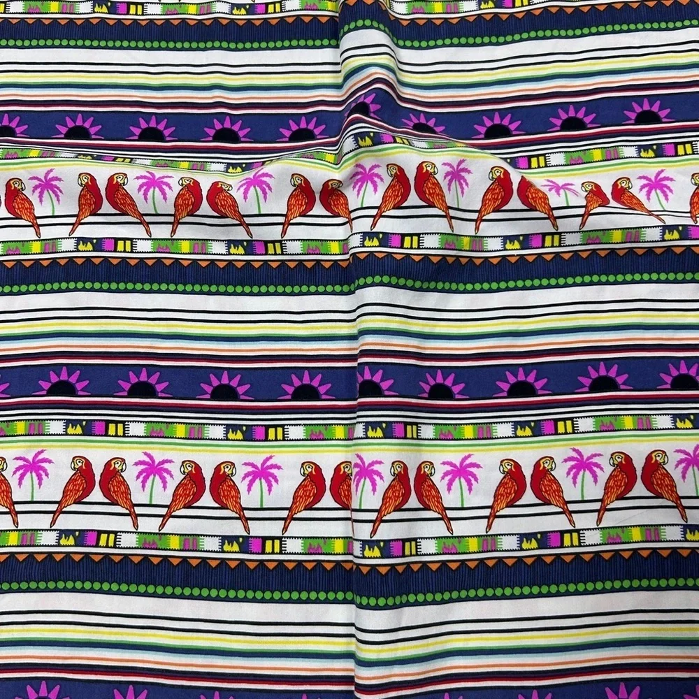 Mara Hoffman Swim Boho Tropical Maxi Dress S Parrot Print Resort Cover‎ Up